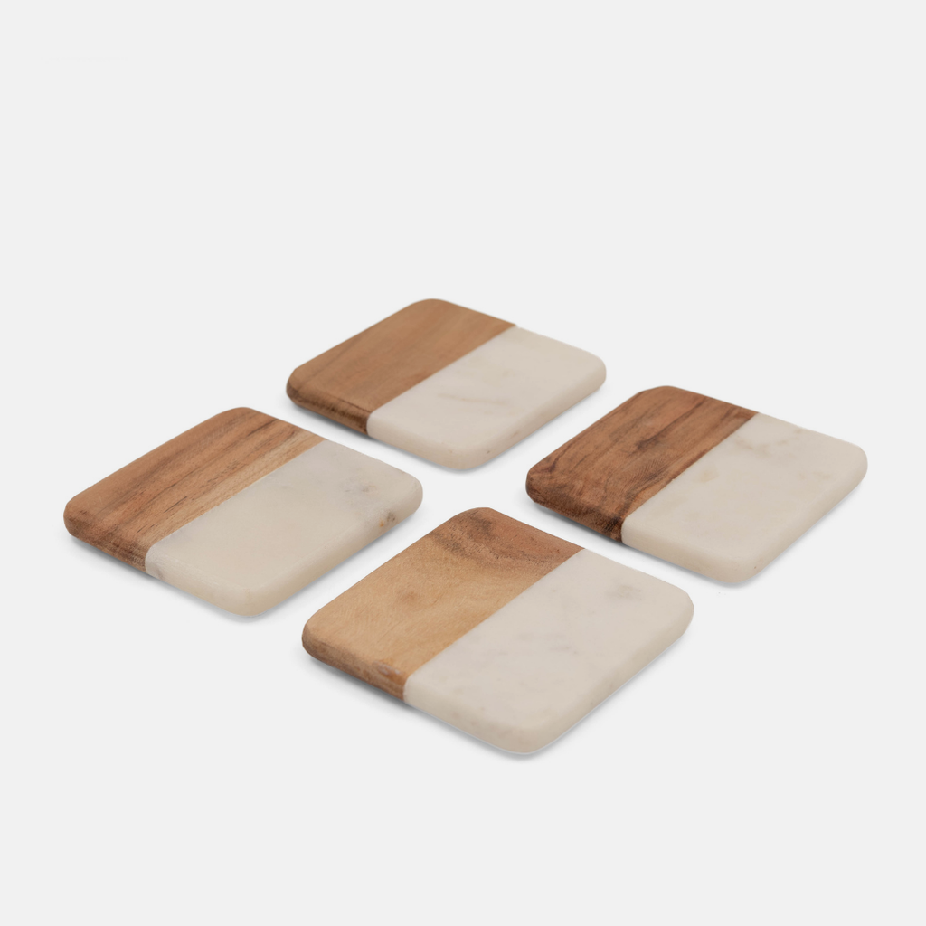 Beer Glasses & Coaster Set Combo