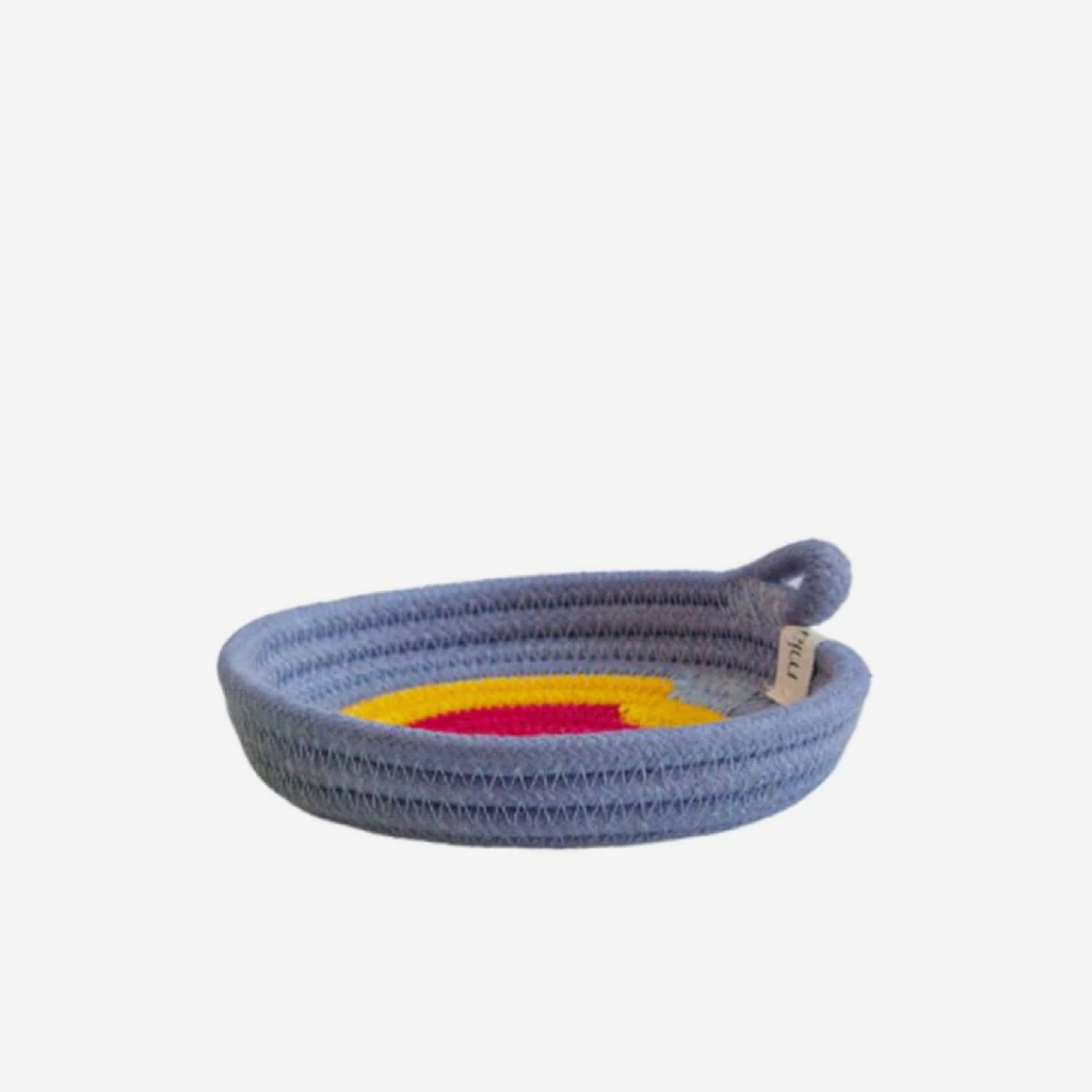 Trinket Tray - Fuchsia & Blue-Grey