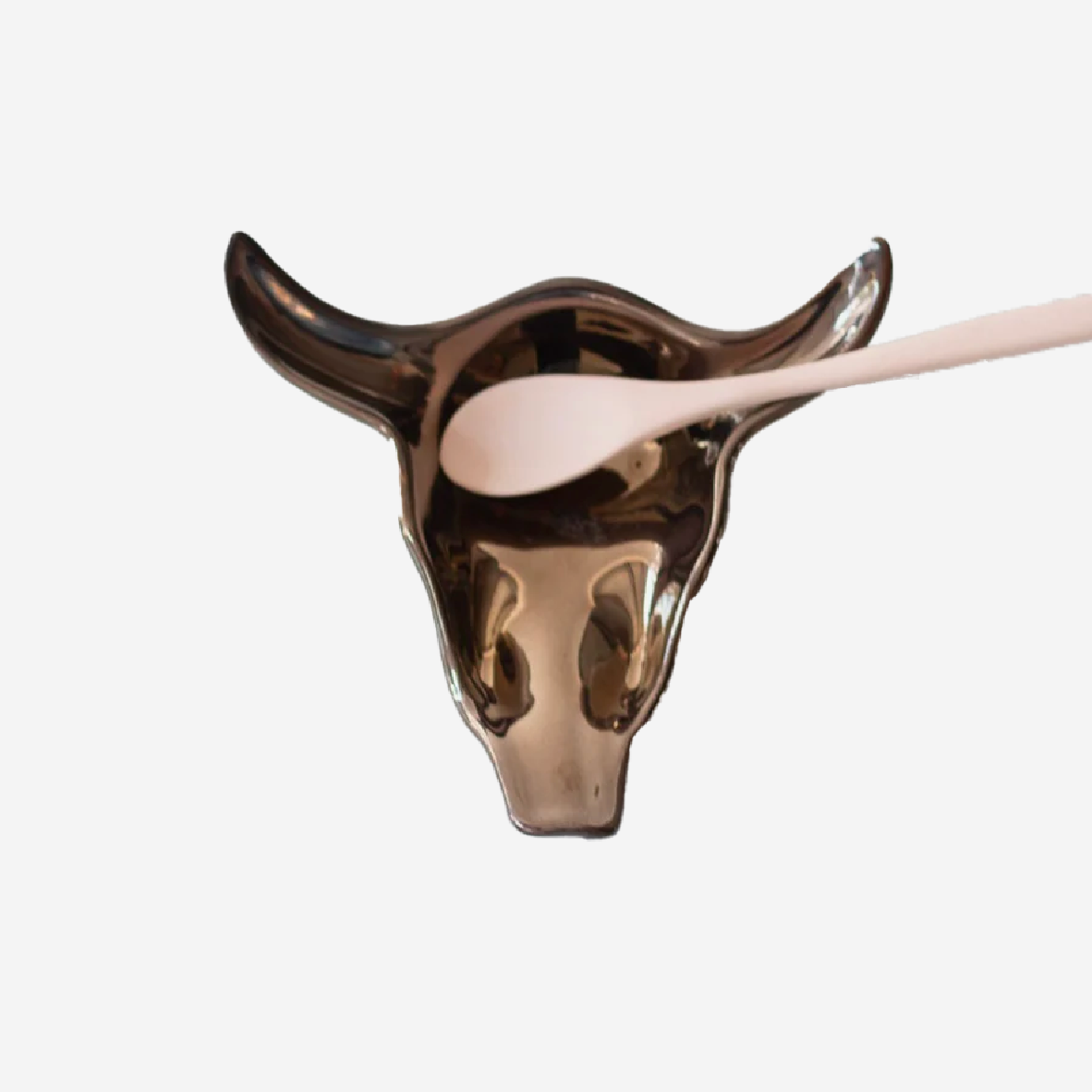 Skull Teaspoon Holder - Bronze