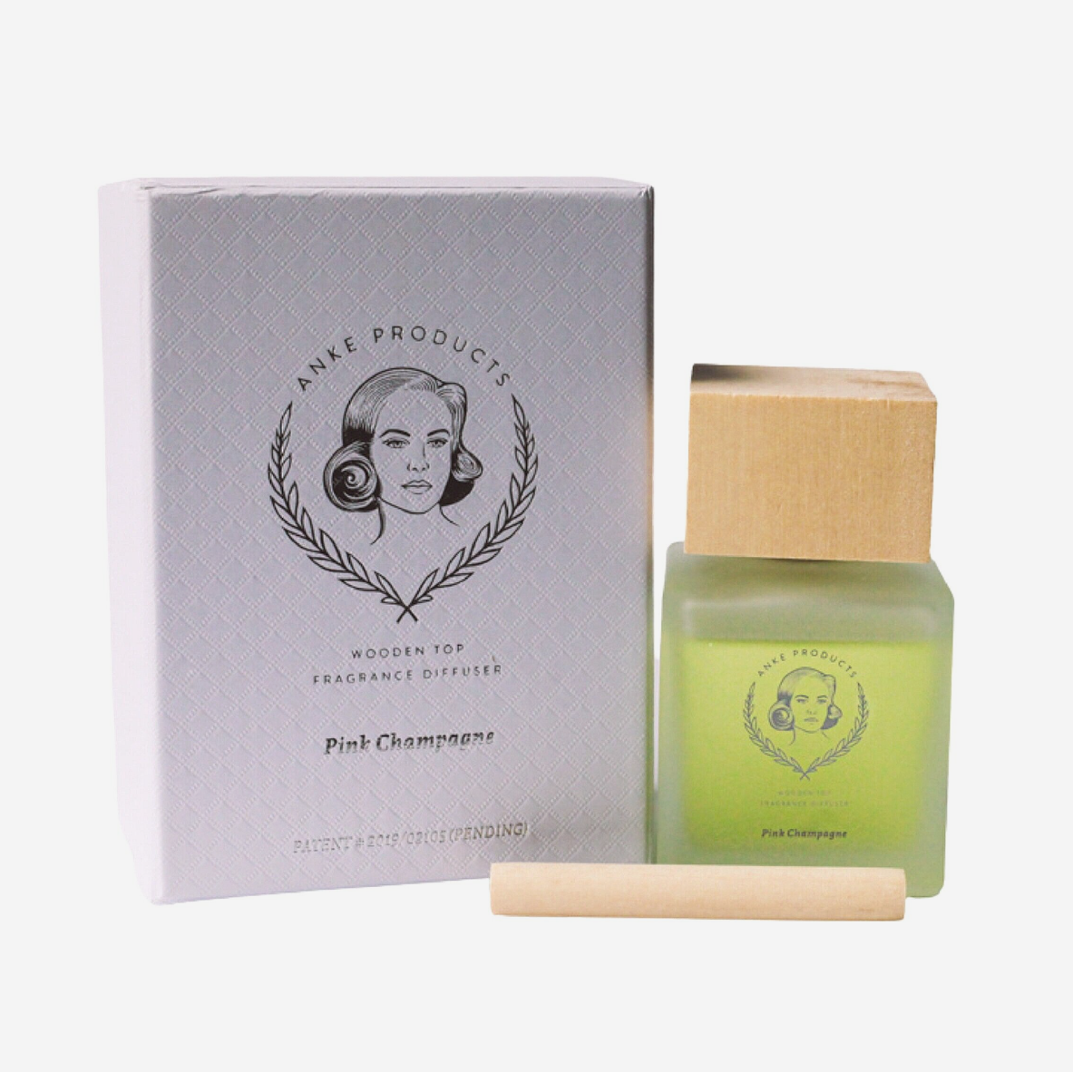 Wooden Top Diffuser - Pink Champagne