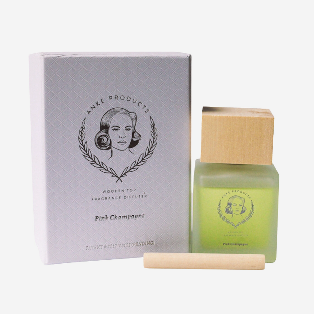 Wooden Top Diffuser - Pink Champagne