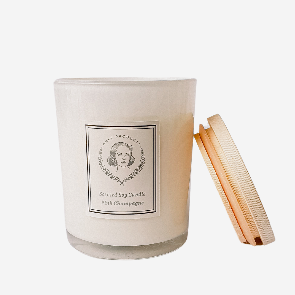 Scented Soy Candle - Pink Champagne