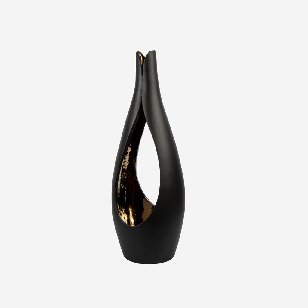 Tulip Candle Holder - Black